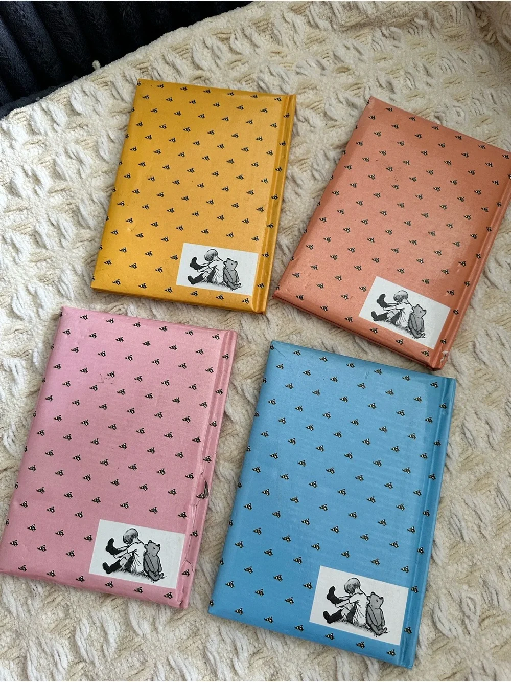 Winnie-the-Pooh Storybook Set - Yellow, Coral, Pink, Blue Covers